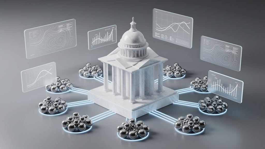 3D Render style landing page hero images