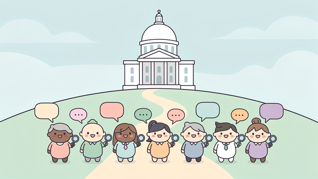 Cartoon style landing page hero images