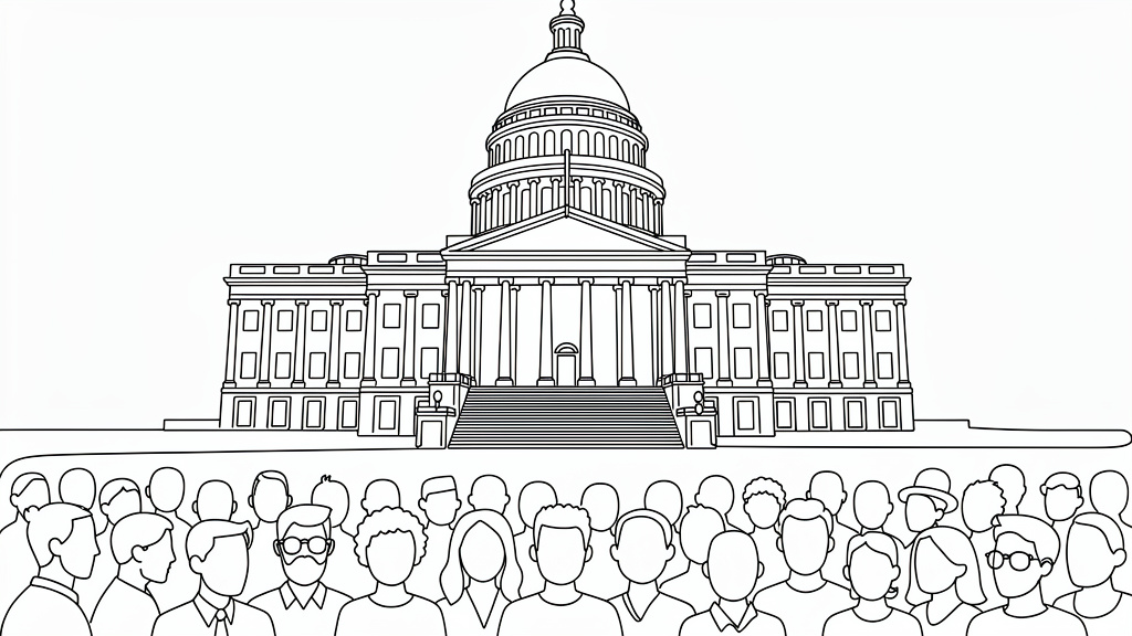 Line Art style landing page hero images