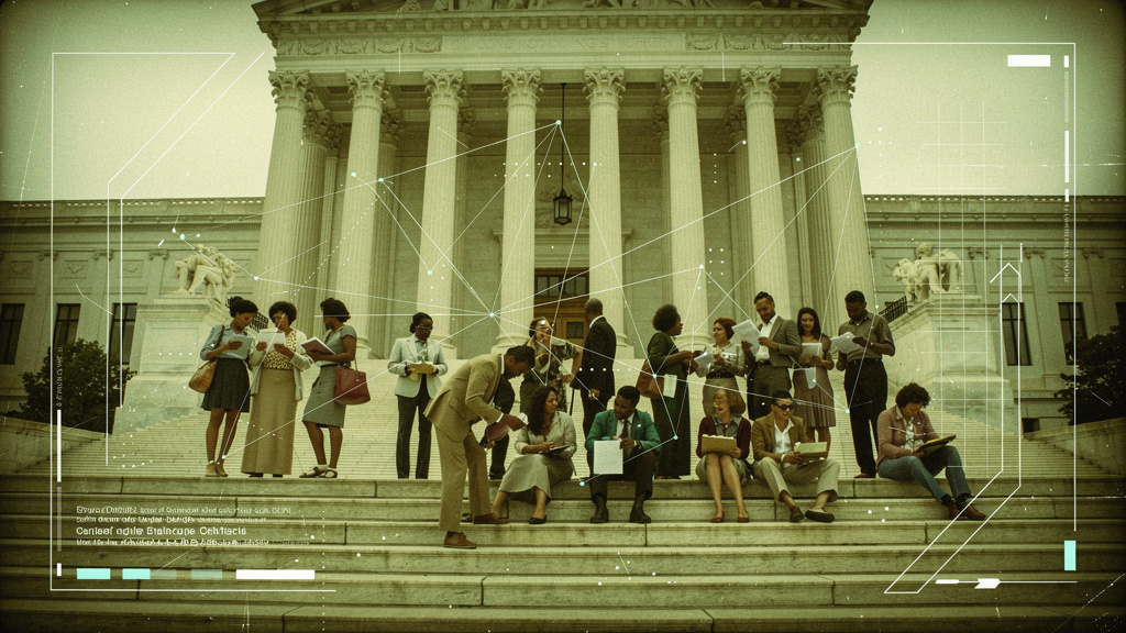 Retro style landing page hero images