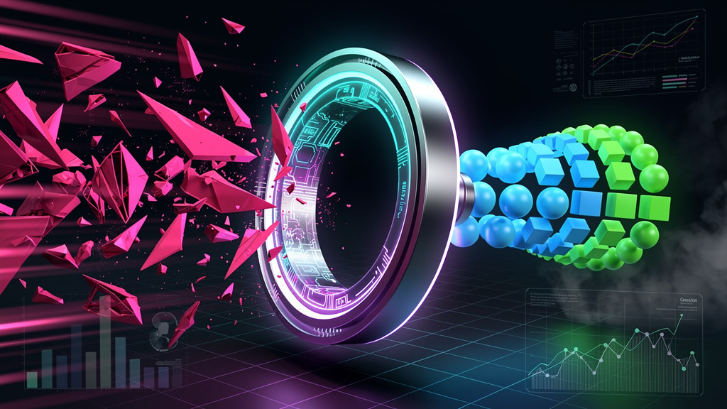 Neon Geo style landing page hero images