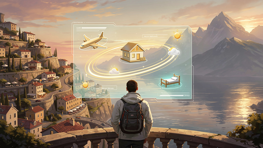 Illustration style landing page hero images