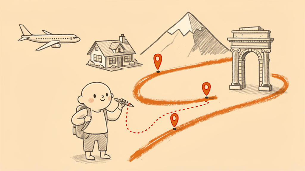 Sketch style landing page hero images