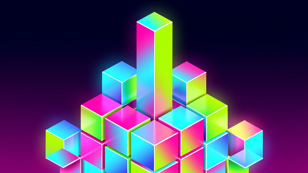 Neon Geo style generated image