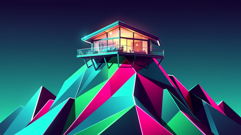 Neon Geo style open graph images