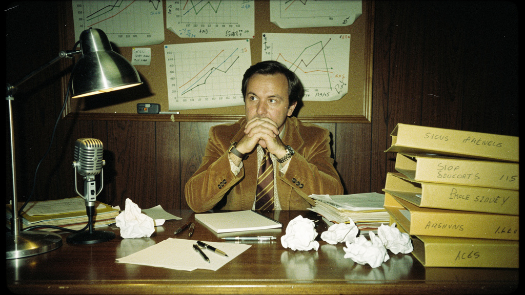 Retro style podcast episode covers