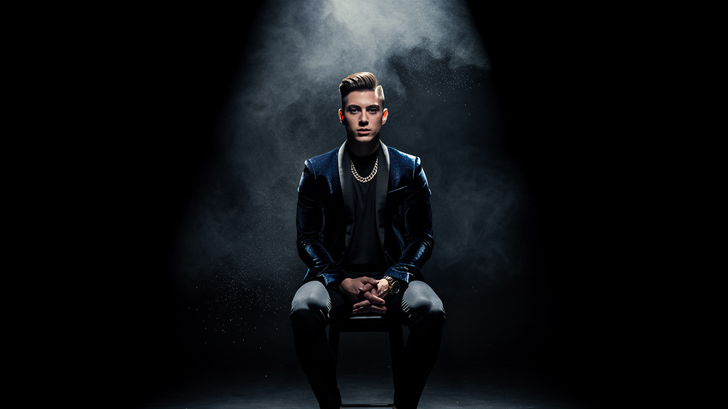 Cinematic style podcast episode covers