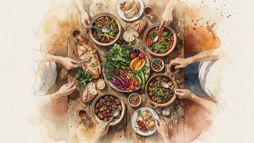 Watercolor style podcast episode covers