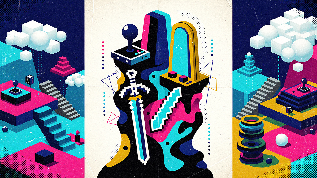 Pop Art style podcast episode covers