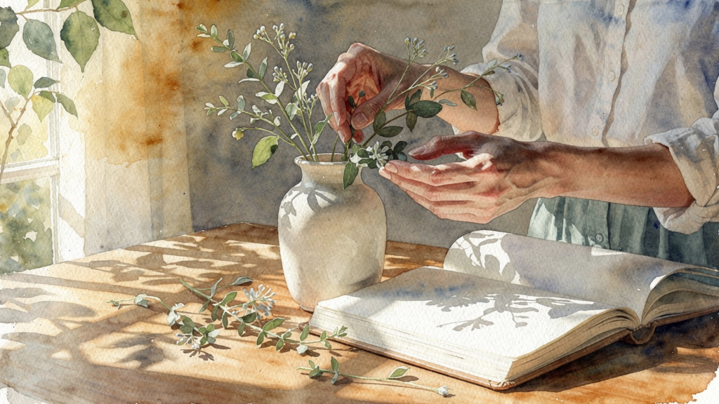 Watercolor style podcast episode covers