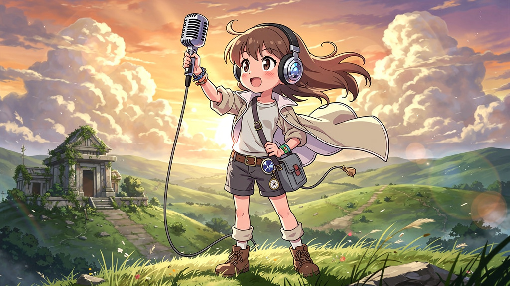 Anime style podcast episode covers