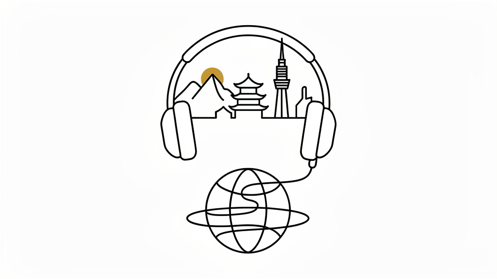 Line Art style podcast episode covers