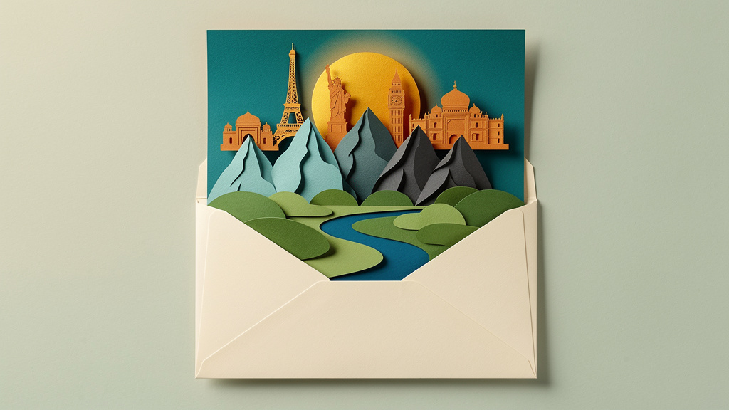 Paper Cut style podcast episode covers