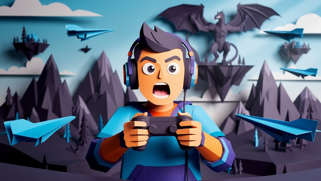 Paper Cut style youtube thumbnails