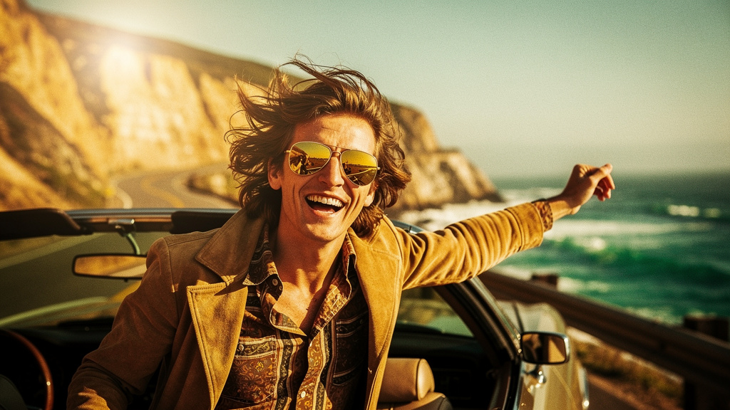 Retro style generated image