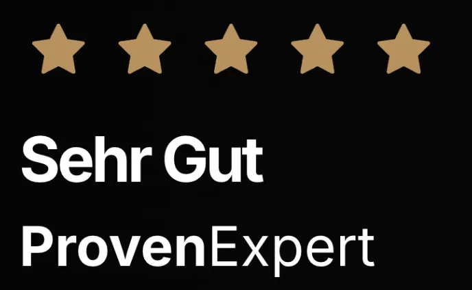 ProvenExpert: Sehr Gut, fünf Sterne