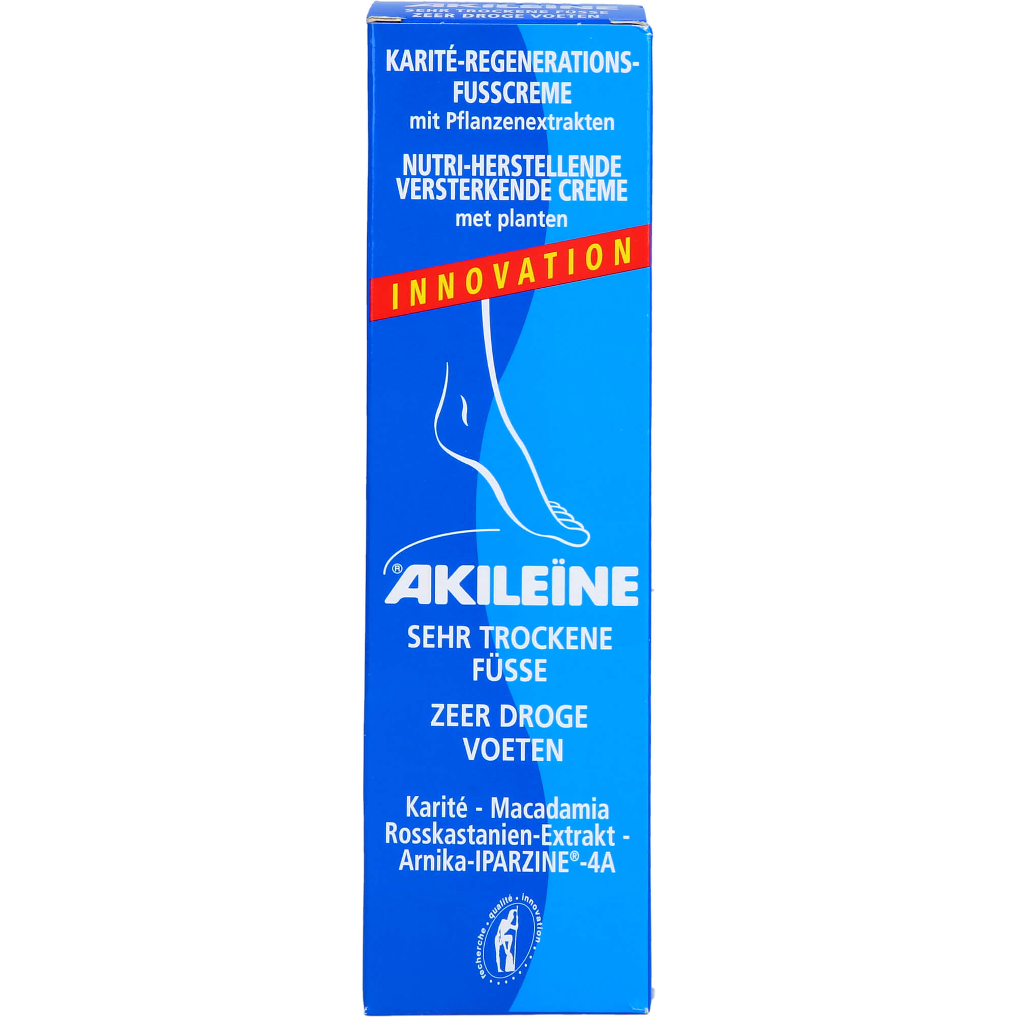 AkileÏNe Karité-Regenerations-Fußcreme, 100 Ml Creme