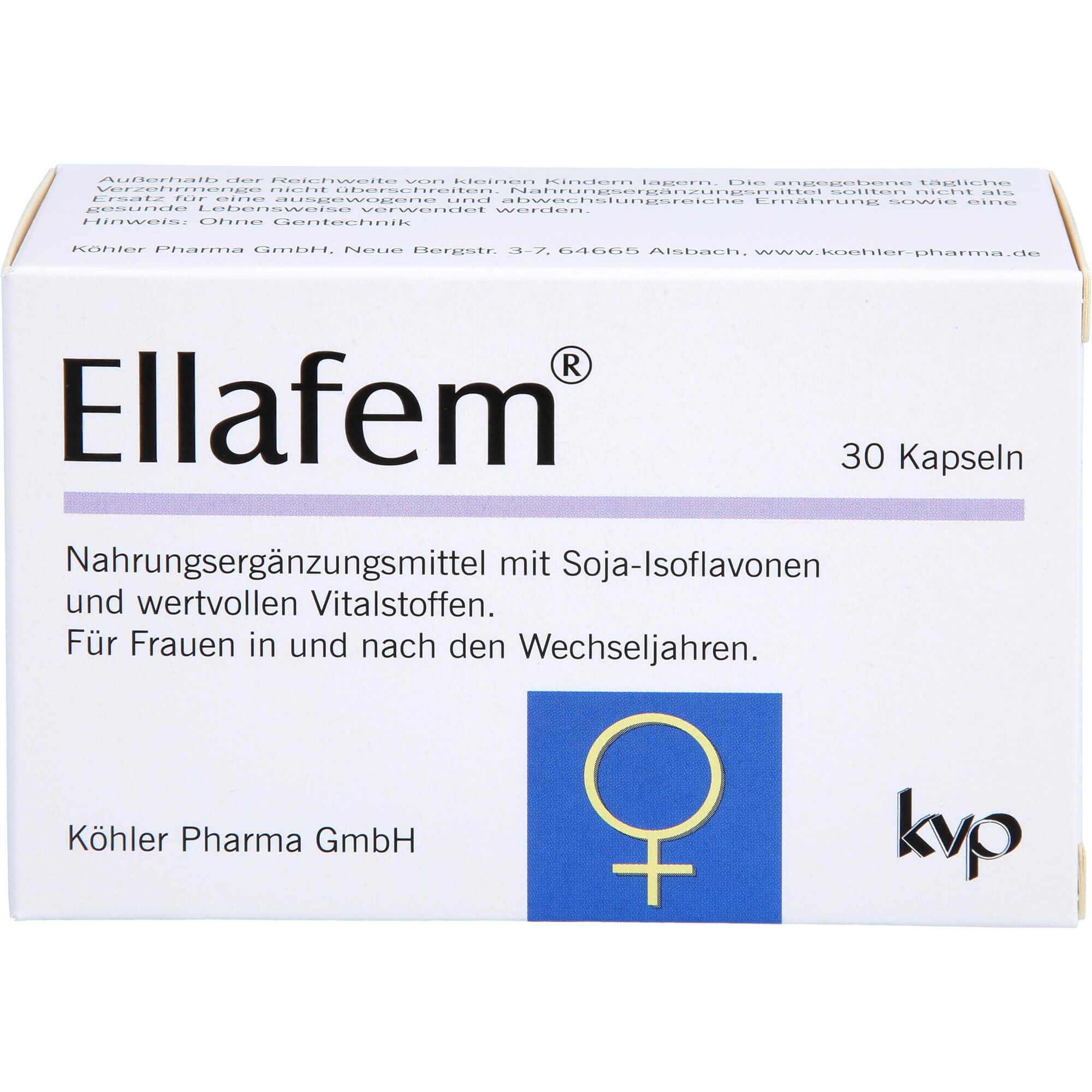 Ellafem Kapseln für Frauen in und nach den Wechseljahren, 30 pc Capsules