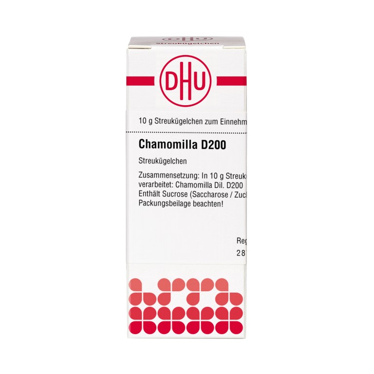 Dhu Chamomilla D200 Streukügelchen, 10 G Globuli