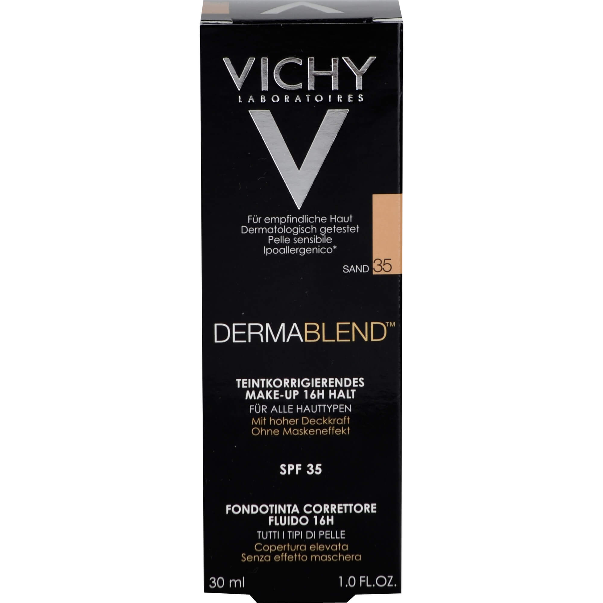 Vichy Dermablend Teintkorrigierendes Make-up Fluid 35 Sand, 30 Ml Creme
