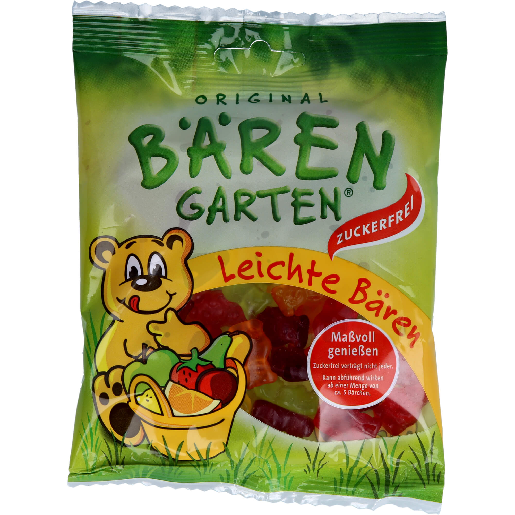 Original BÄRengarten Leichte Bären Zuckerfrei Gummibären, 150 G Gummibären