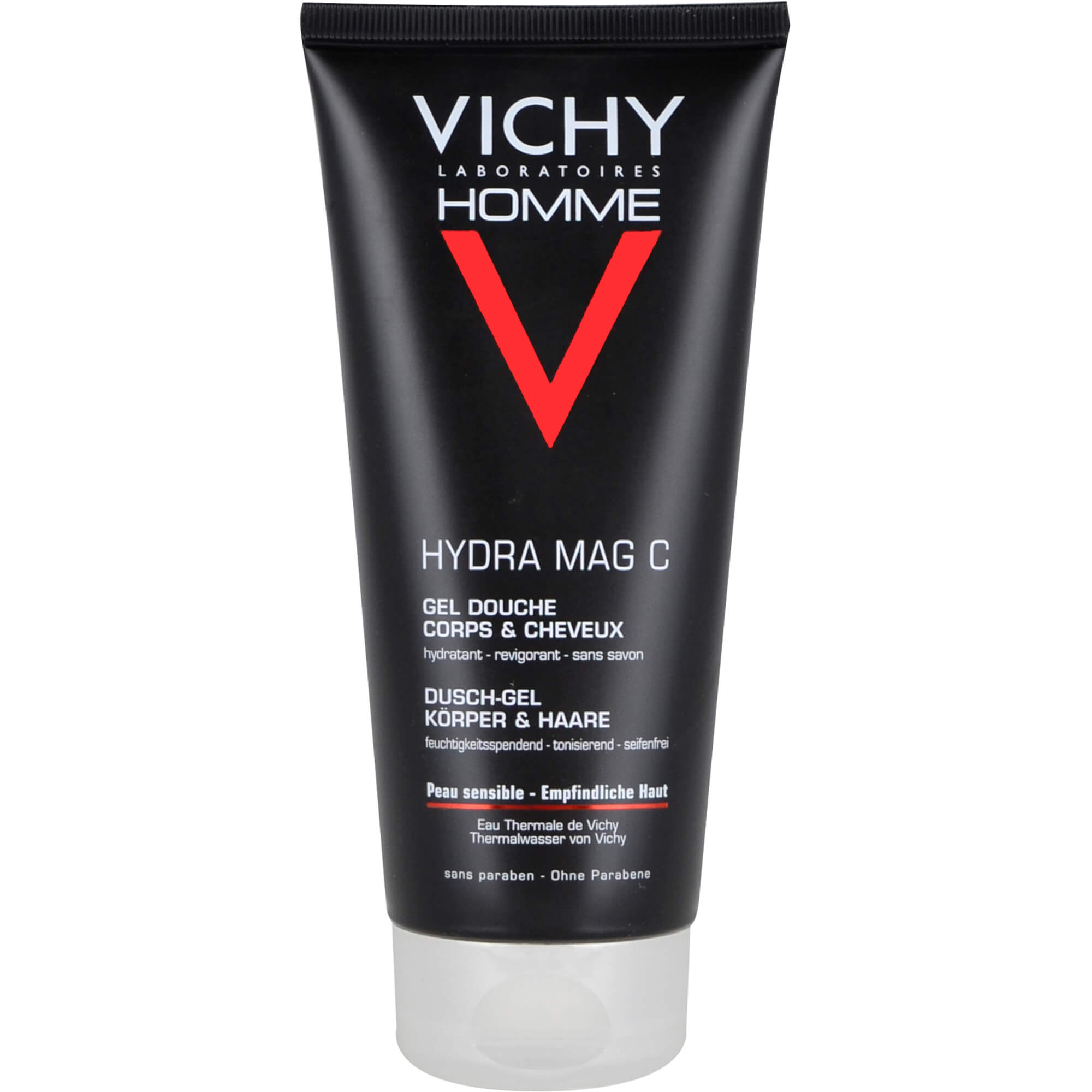 Vichy Homme Hydra Mag C Duschgel, 200 Ml Gel