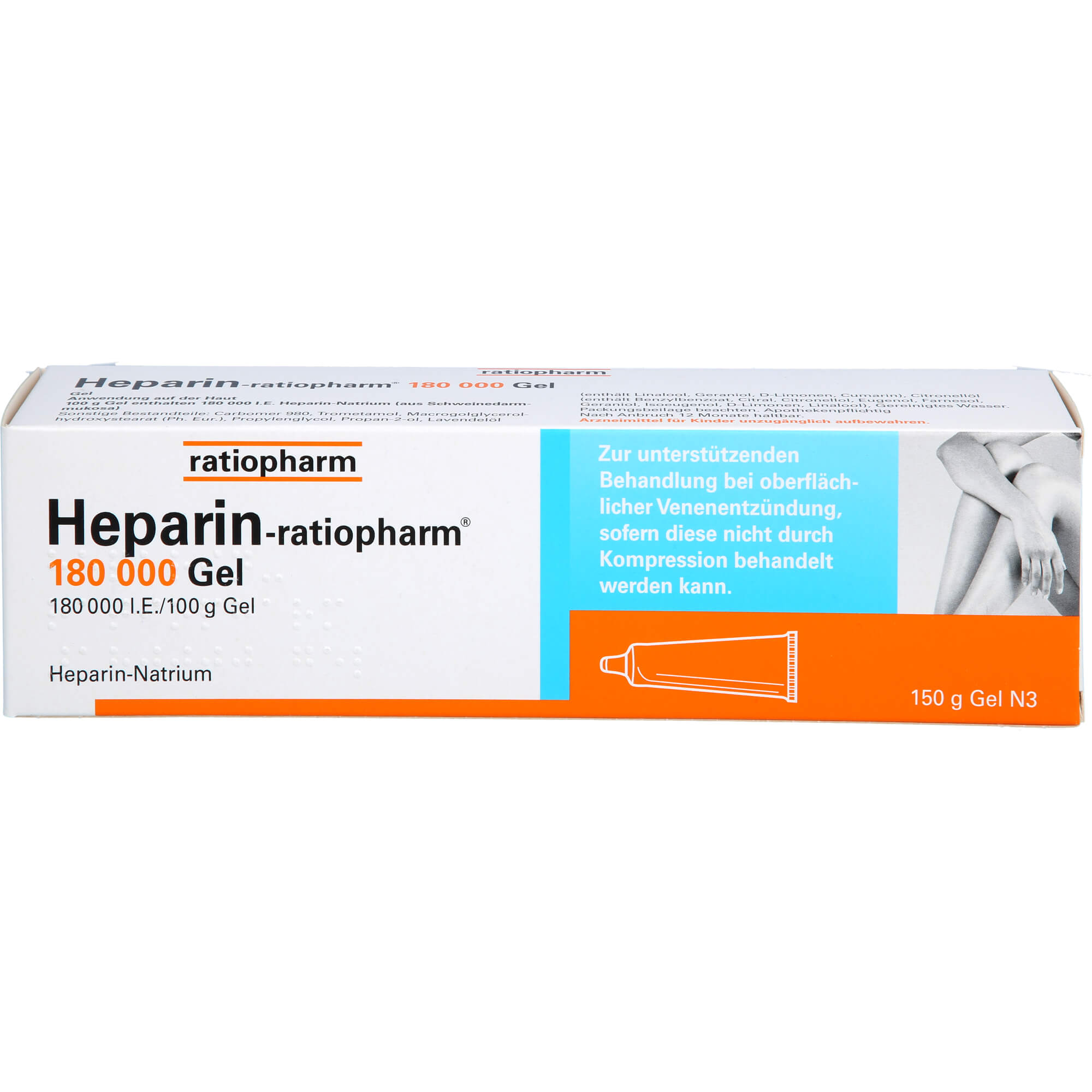 Heparin-ratiopharm® 180 000 Gel, 150 G Gel