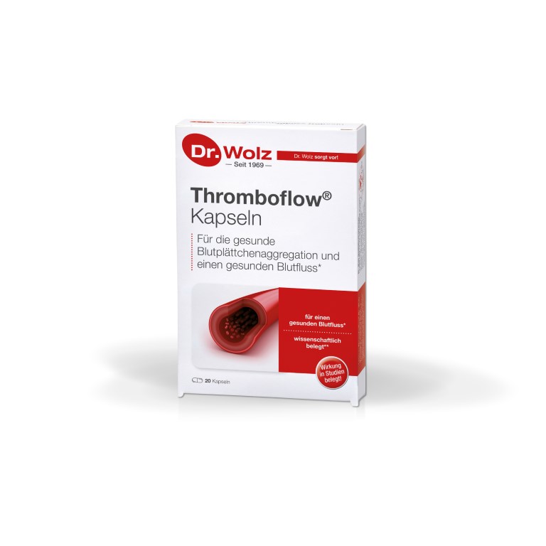 Dr. Wolz Thromboflow Kapseln Für Einen Gesunden Blutfluss, 20 St. Kapseln