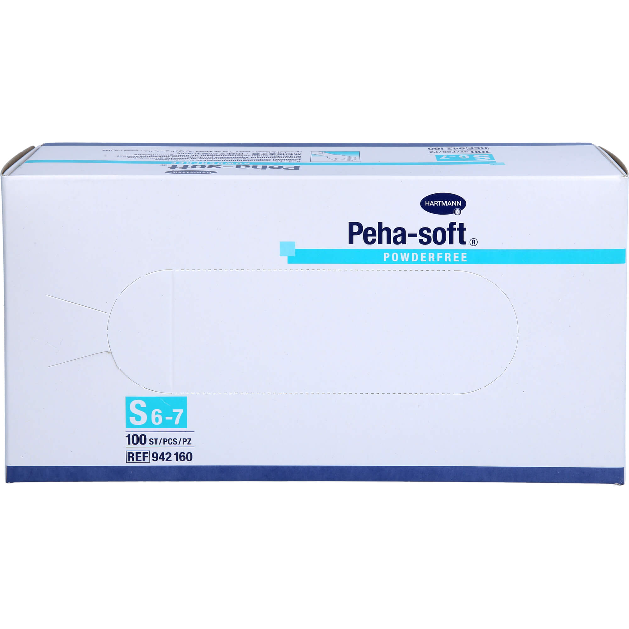 Hartmann Peha-soft Powderfree Aus Latex Untersuchungshandschuhe Gr. S 6 - 7, 100 St. Handschuhe