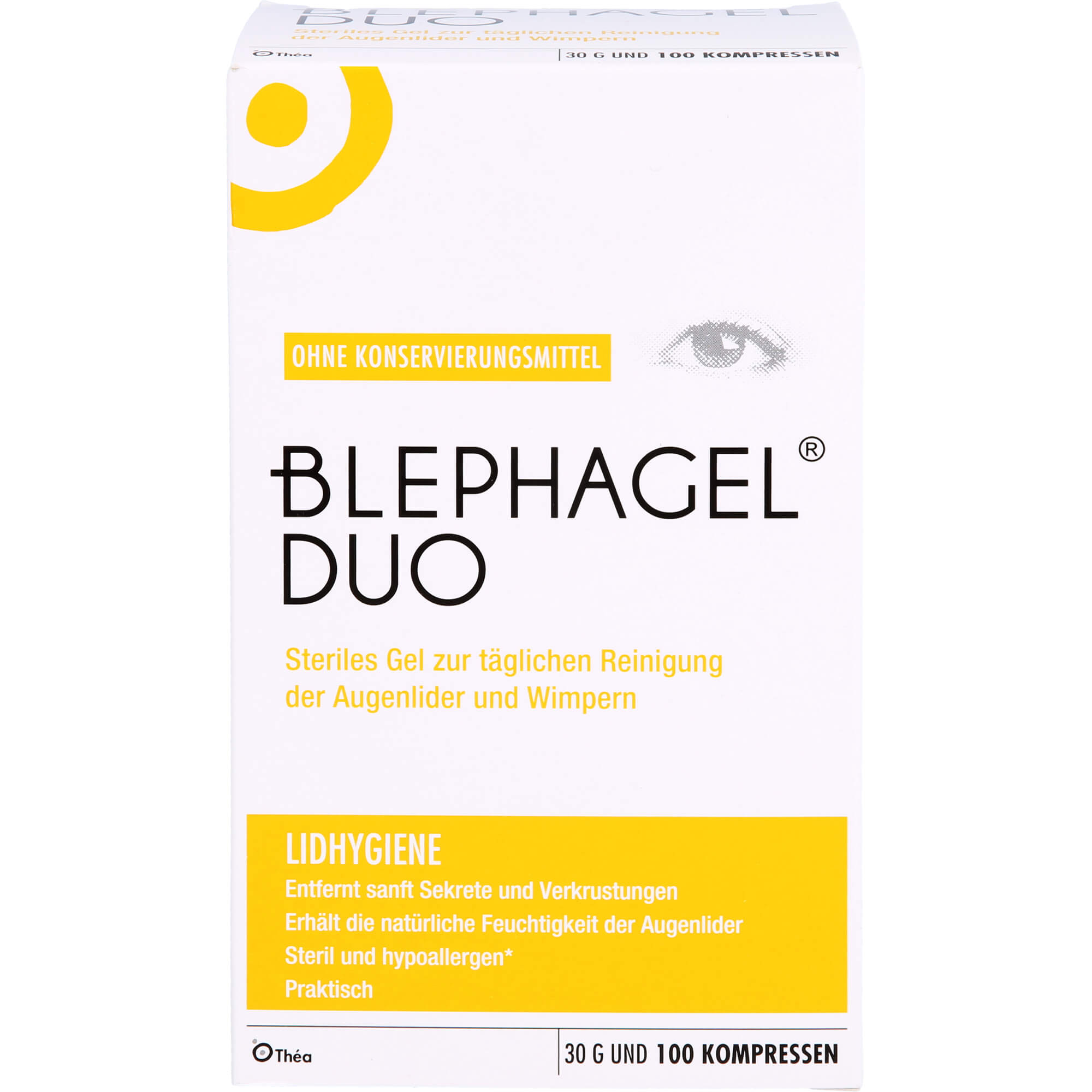 Théa Blephagel Duo Steriles Reinigungsgel Zur Lidhygiene, 1 St. Kombipackung