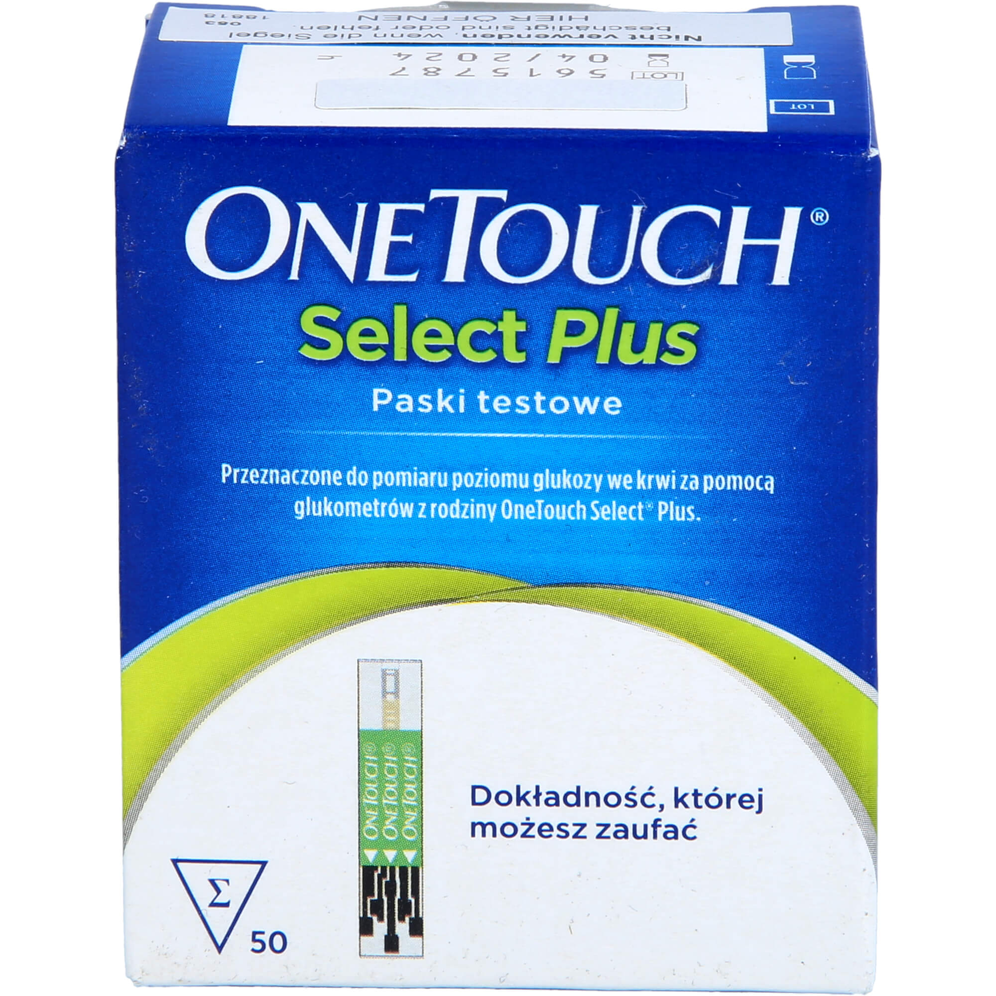 Onetouch One Touch® Select® Plus Blutzucker Teststreifen, 50 St. Teststreifen