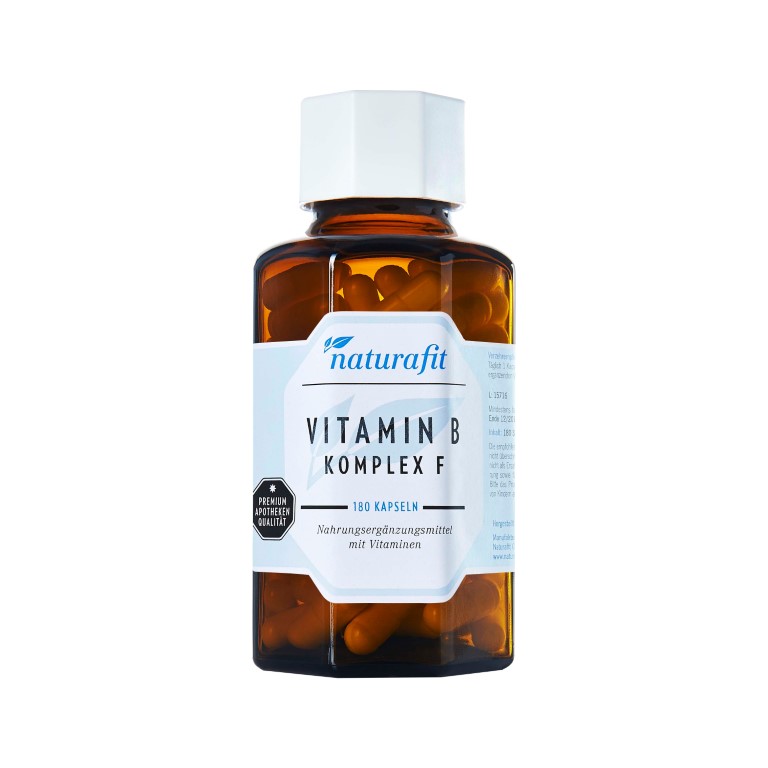 Naturafit Vitamin B Komplex F Kapseln, 180 St. Kapseln