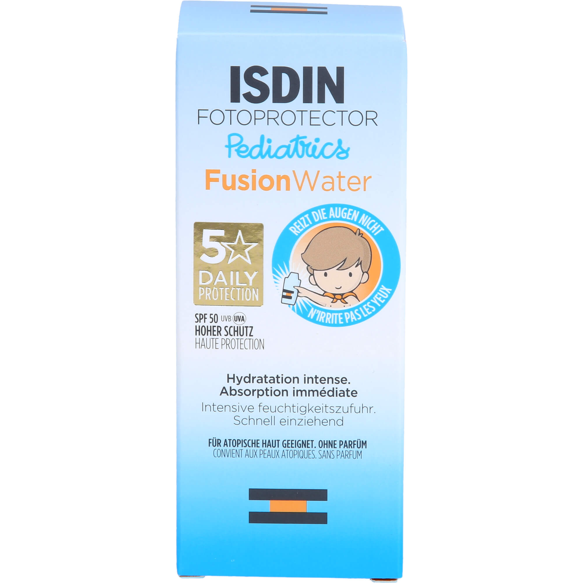 Isdin Fotoprotector Pediatrics Fusion Water Spf 50 Zum Uv-Schutz Und Zur Pflege Von Gesicht Und Körper, 50 Ml Creme
