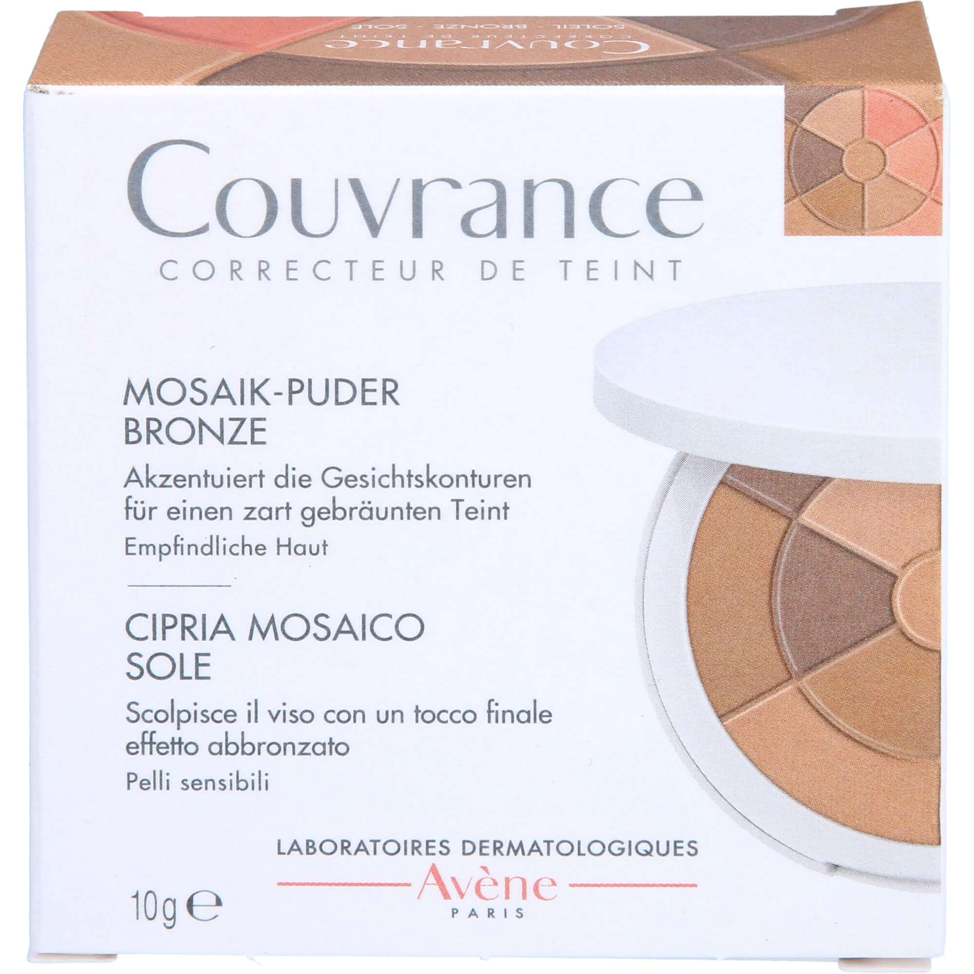 Avène Couvrance Mosaik-Puder Bronze, 10 G Puder