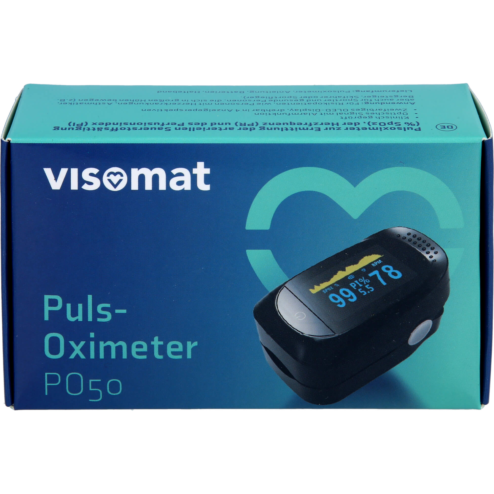 Visomat Pulsoximeter PO50 Zur Ermittlung Der Arteriellen Sauerstoffsättigung, 1 St. Gerät