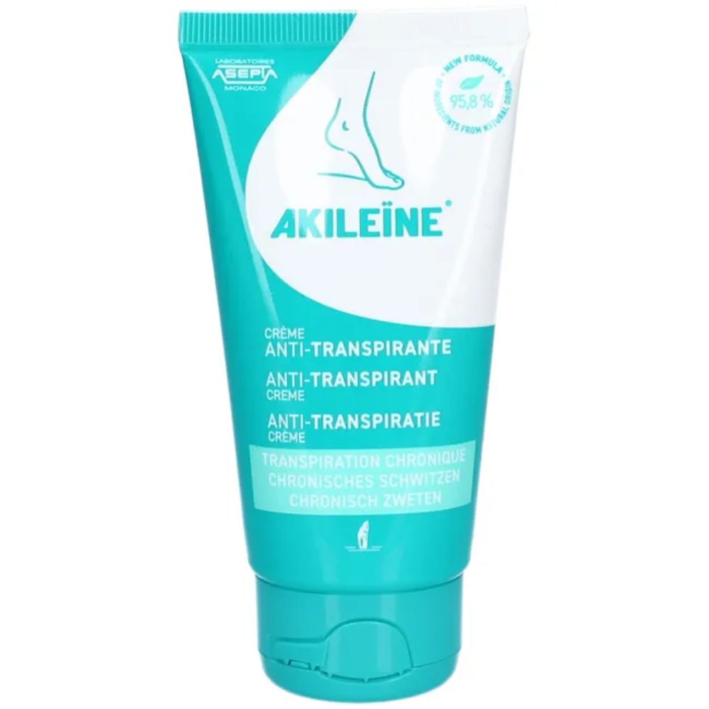 Akileïne Akileine Anti-Transpirant Creme Bei Chronischem Schwitzen, 75 Ml Creme