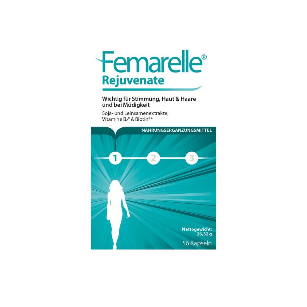 Femarelle Rejuvenate Kapseln für Stimmung, Haut und Haare, 56 pc Capsules