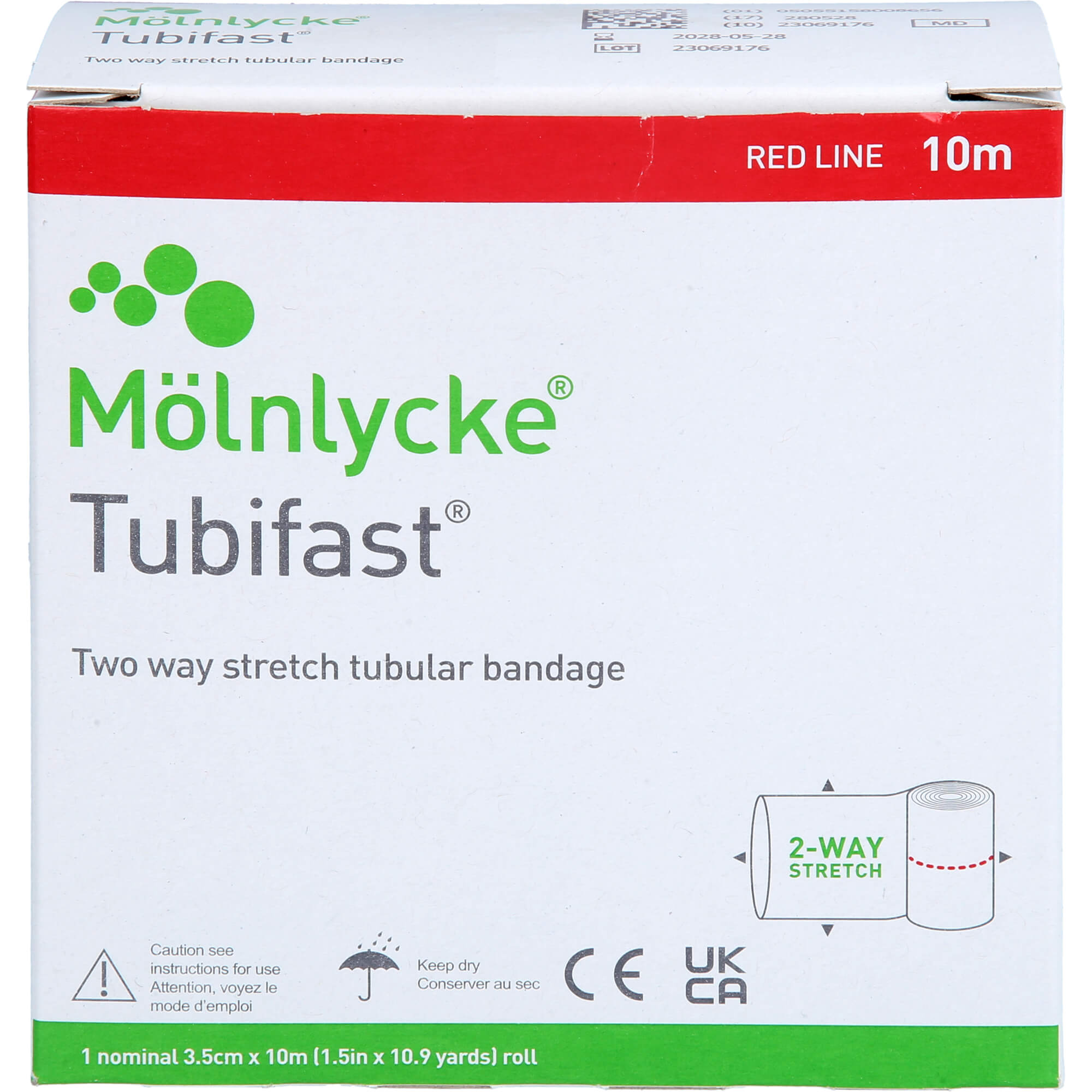Mölnlycke Tubifast 2-Way Stretch 3, 5 Cm X 10 M Rot, 1 St. Binde