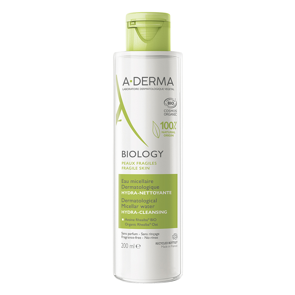 A-Derma Biology Feuchtigkeitsspendendes Dermatologisches Mizellenwasser, 200 Ml Lotion