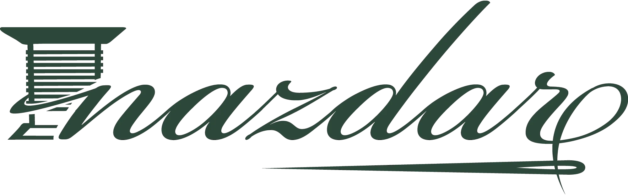 A logo with the word 'Nazdar' written in cursive, integrated with a graphic element resembling a raised arm or a stylized hand.