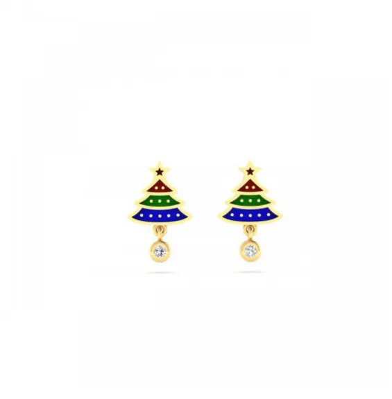 گوشواره درخت کاج کد RZE-1220