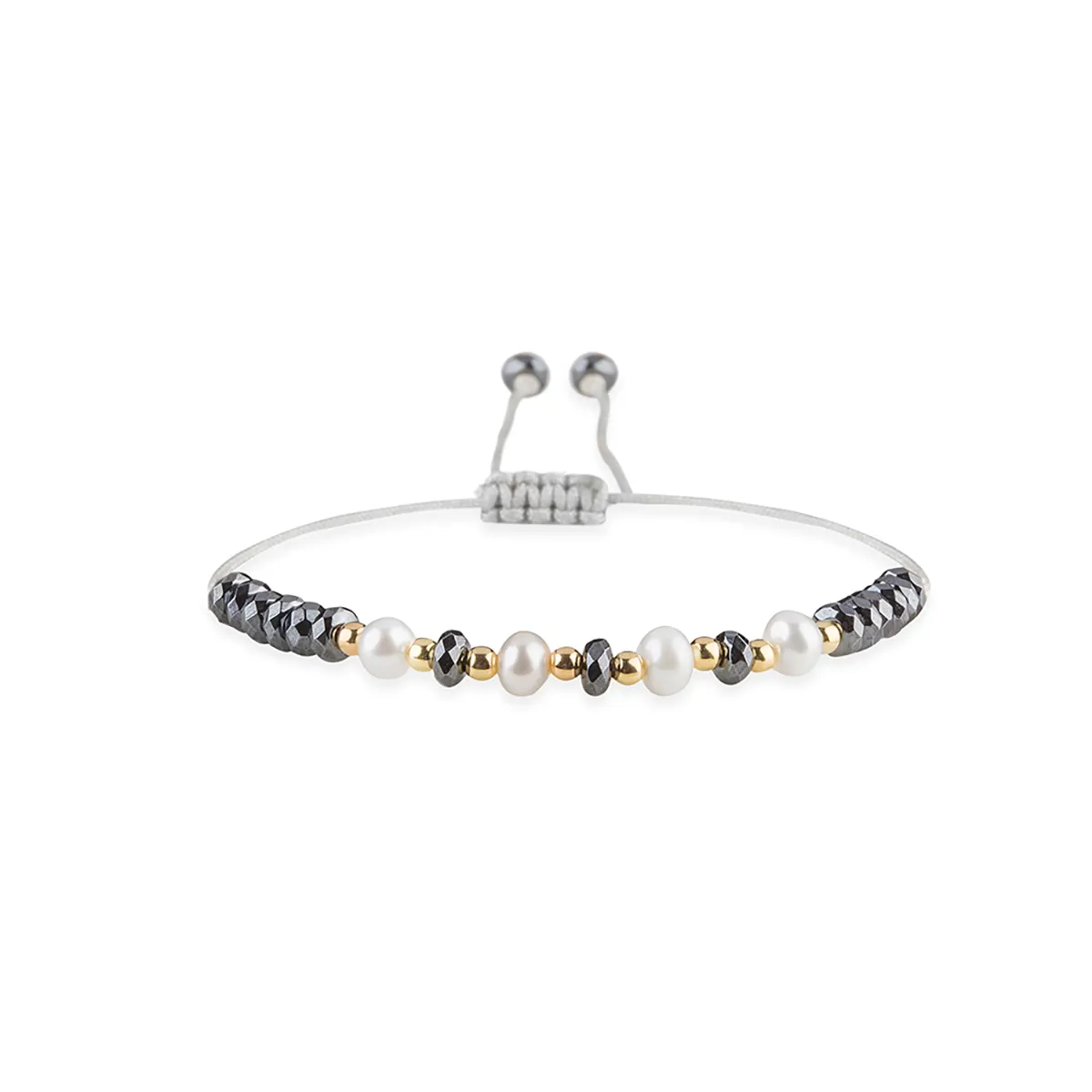 دستبند چهار مروارید کد BSH216
