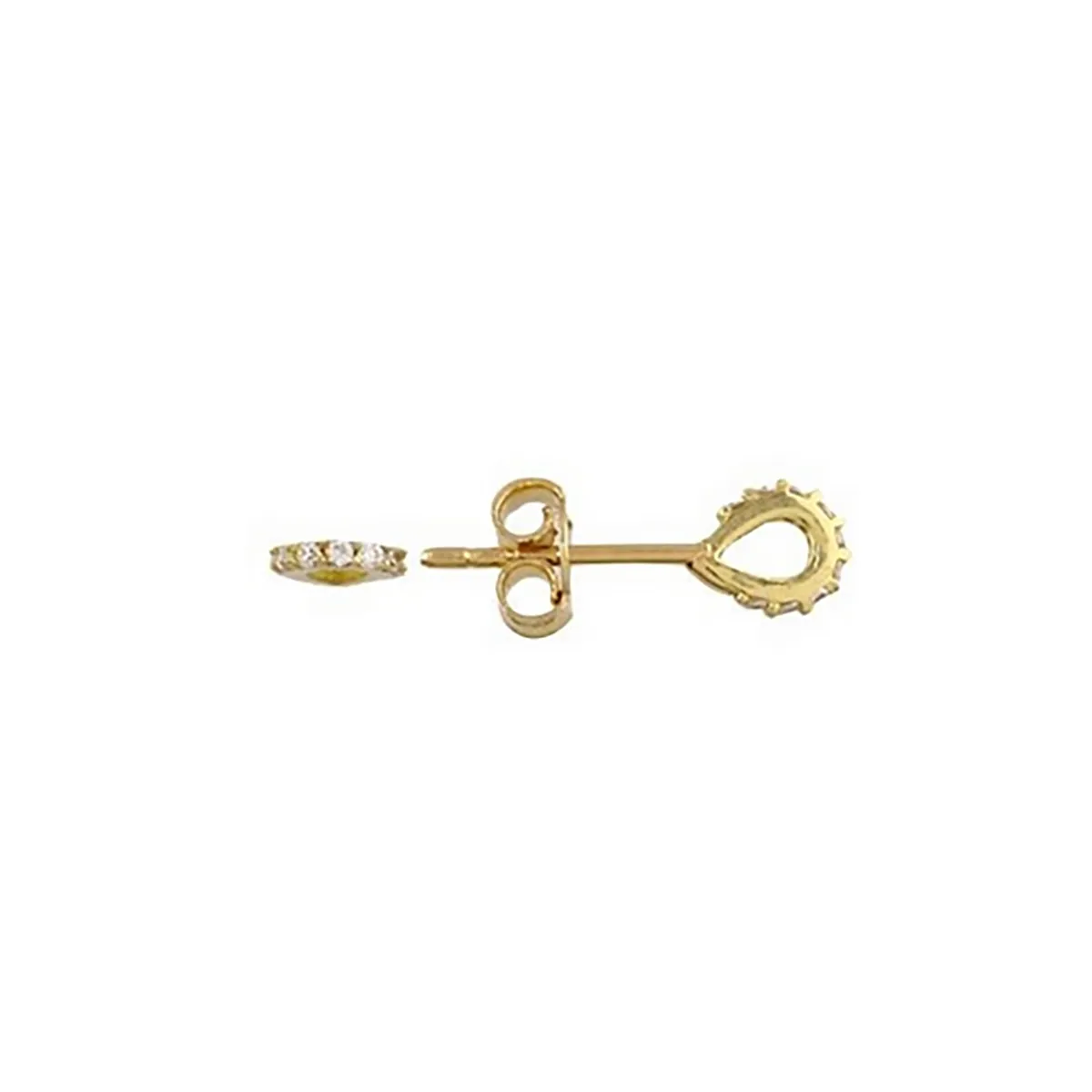 گوشواره اشک تو خالی میخی کد RZE-74