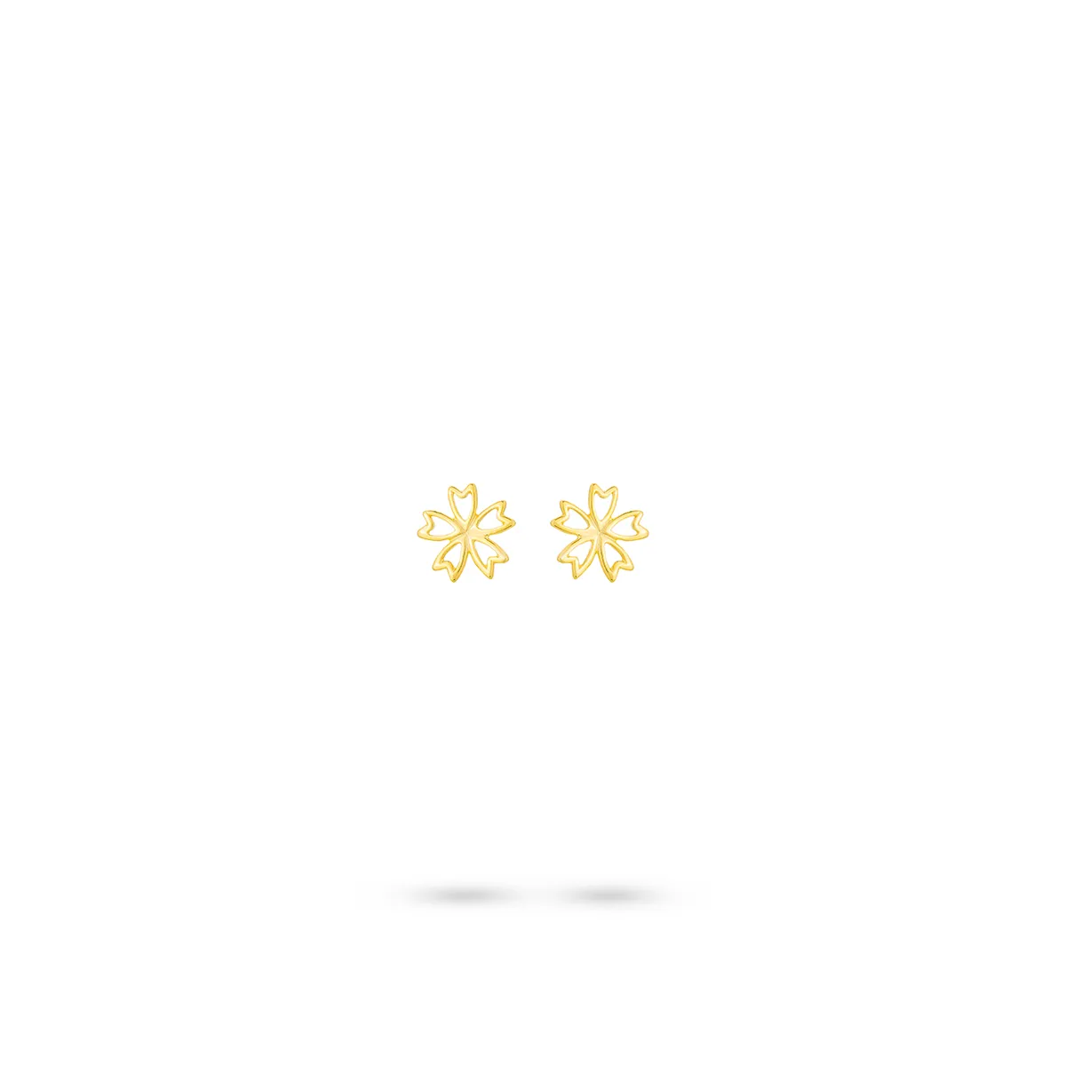 گوشواره گل پنج برگ میخی کد EMH008