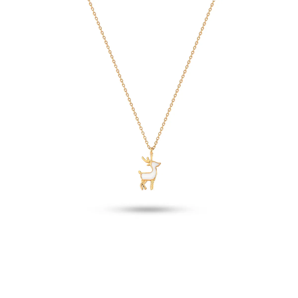 گردنبند گوزن میناکاری کد NM440