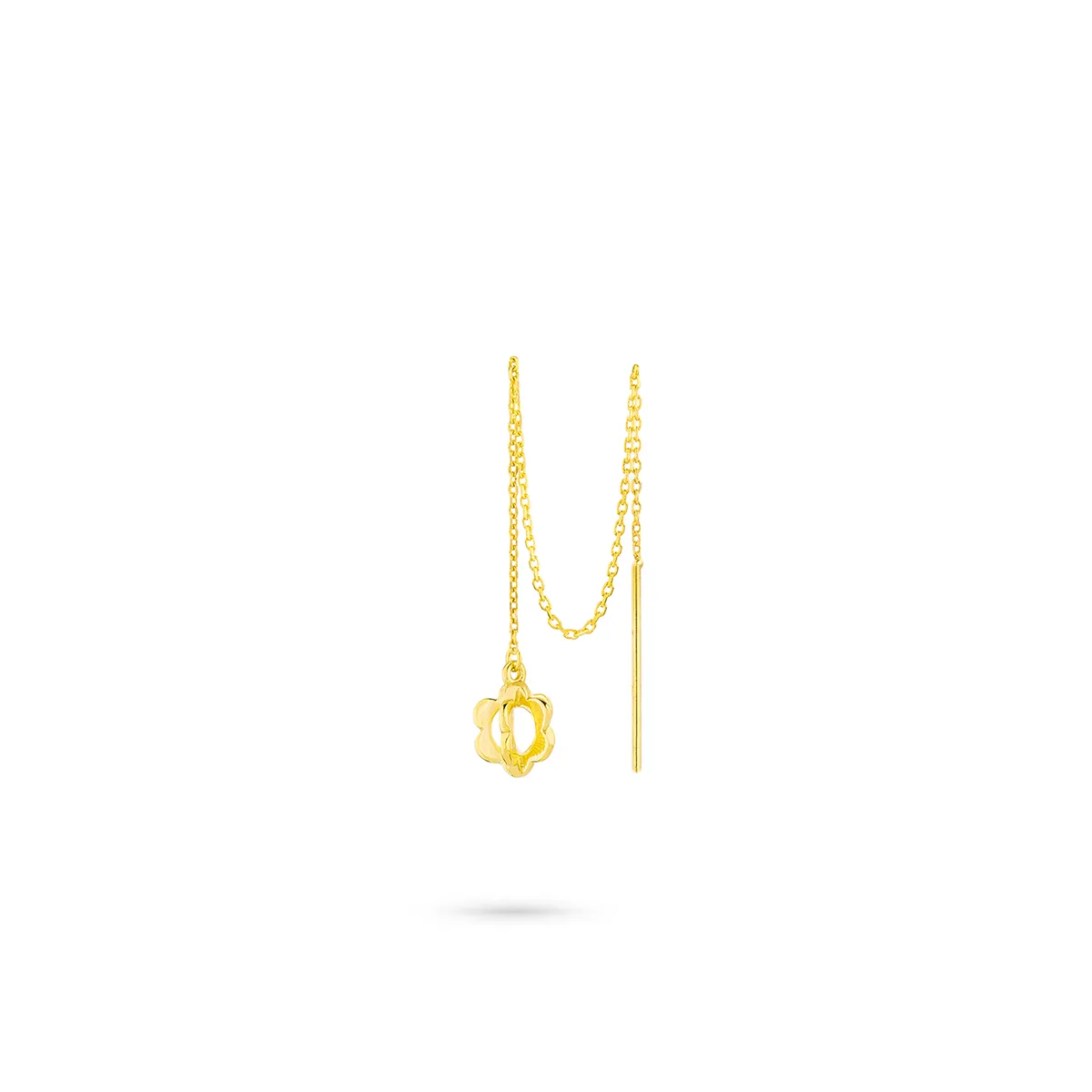 گوشواره بخیه ای دو گل کد EMH040