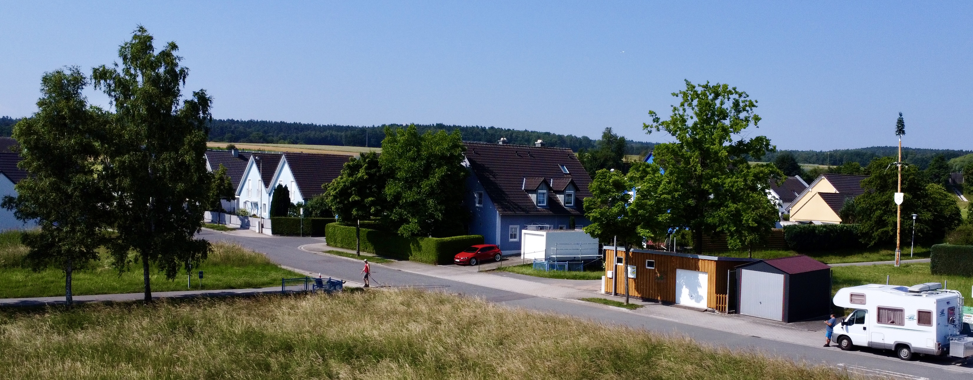 Unser Wohngebiet aus der Vogelperspektive