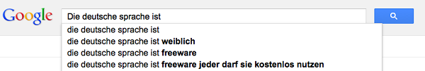 Google-Suche Deutsche Sprache lehren