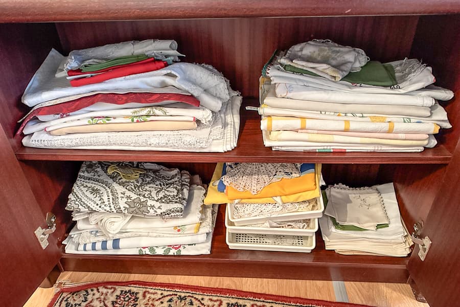 Schrankinhalt: Heimtextilien