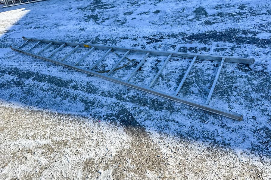 Alu Anlegeleiter, 12-sprossig